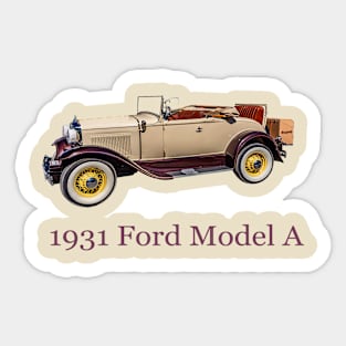 1931 Ford Model A Sticker